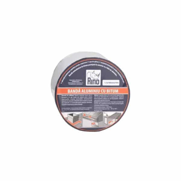 Bandă autoadezivă din aluminiu cu bitum Rino, 150 mm x 10 m - imagine 1