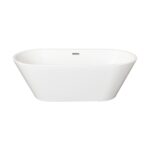 Cadă de baie freestanding din acril Bresi Well WA5054, 170 cm
