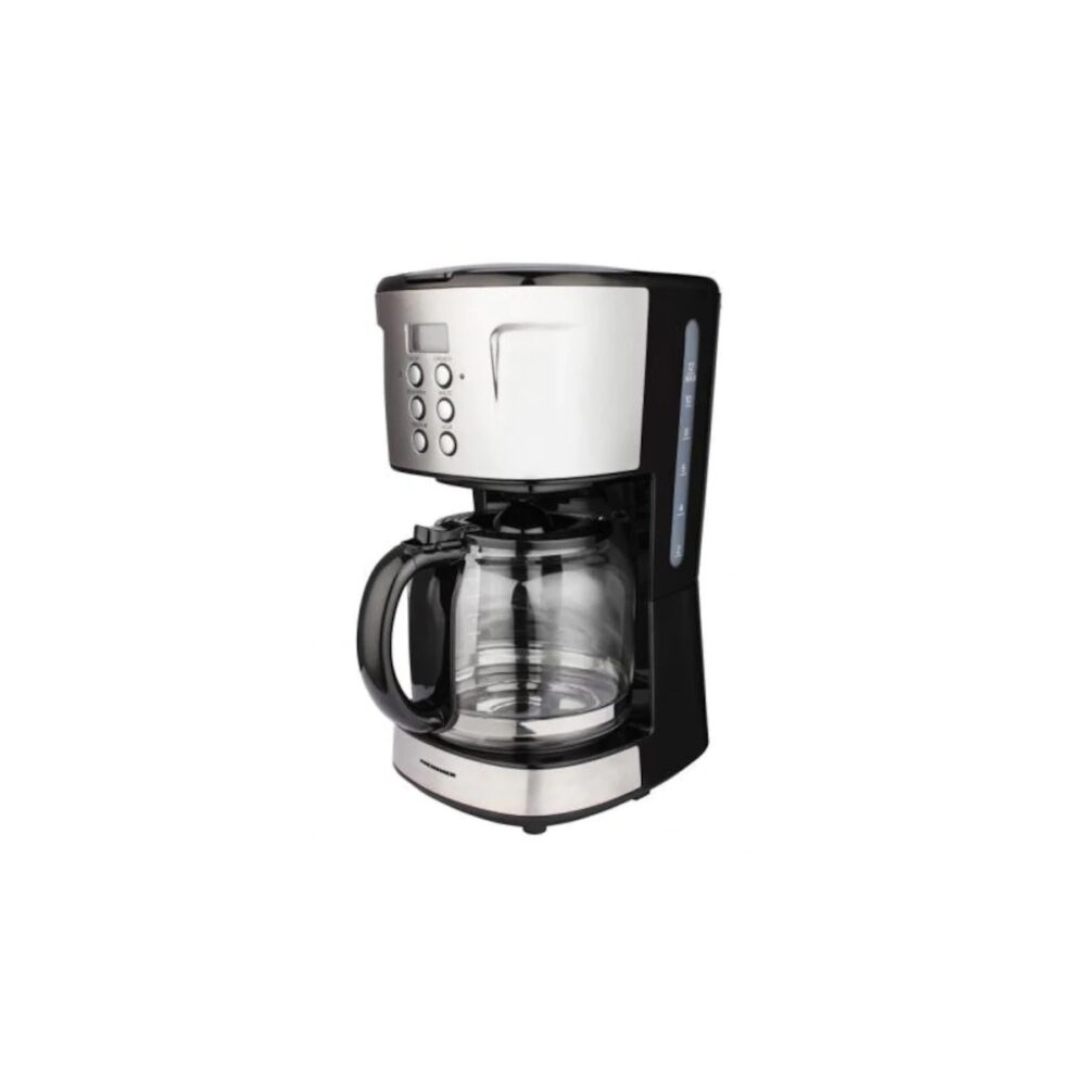 Cafetieră digitală Heinner HCMD915BKS, 12 cești, Afișaj LCD, Inox - imagine 1
