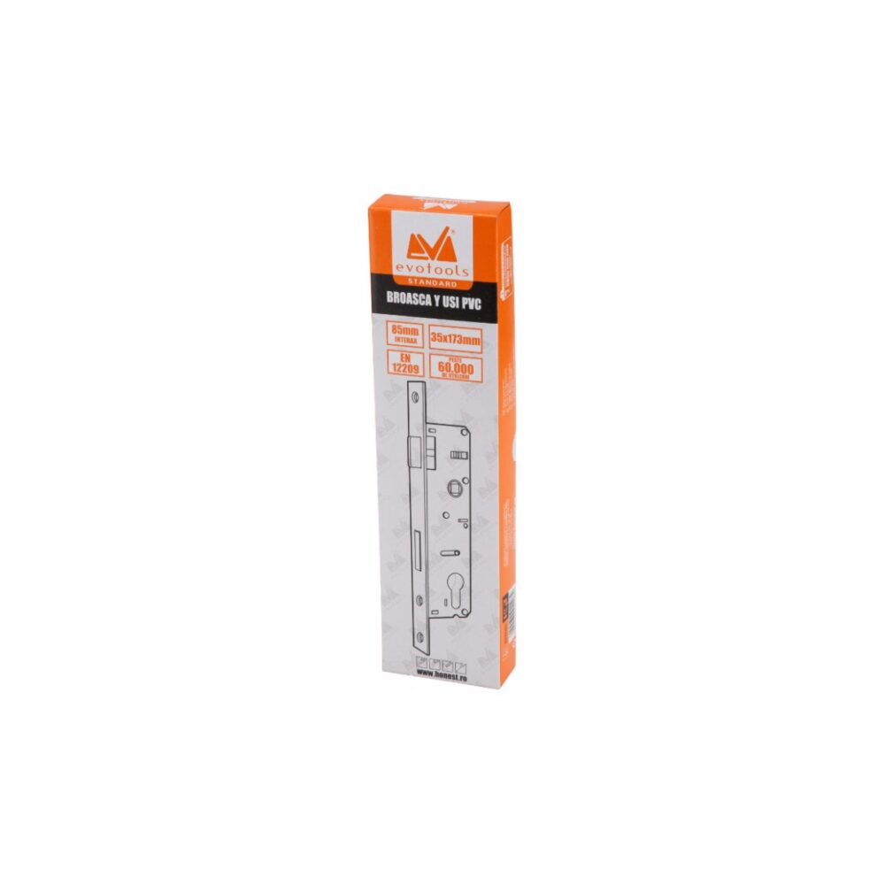 Broască pentru uși PVC Evotools Standard, interax 85 mm, 35x173 mm - imagine 2