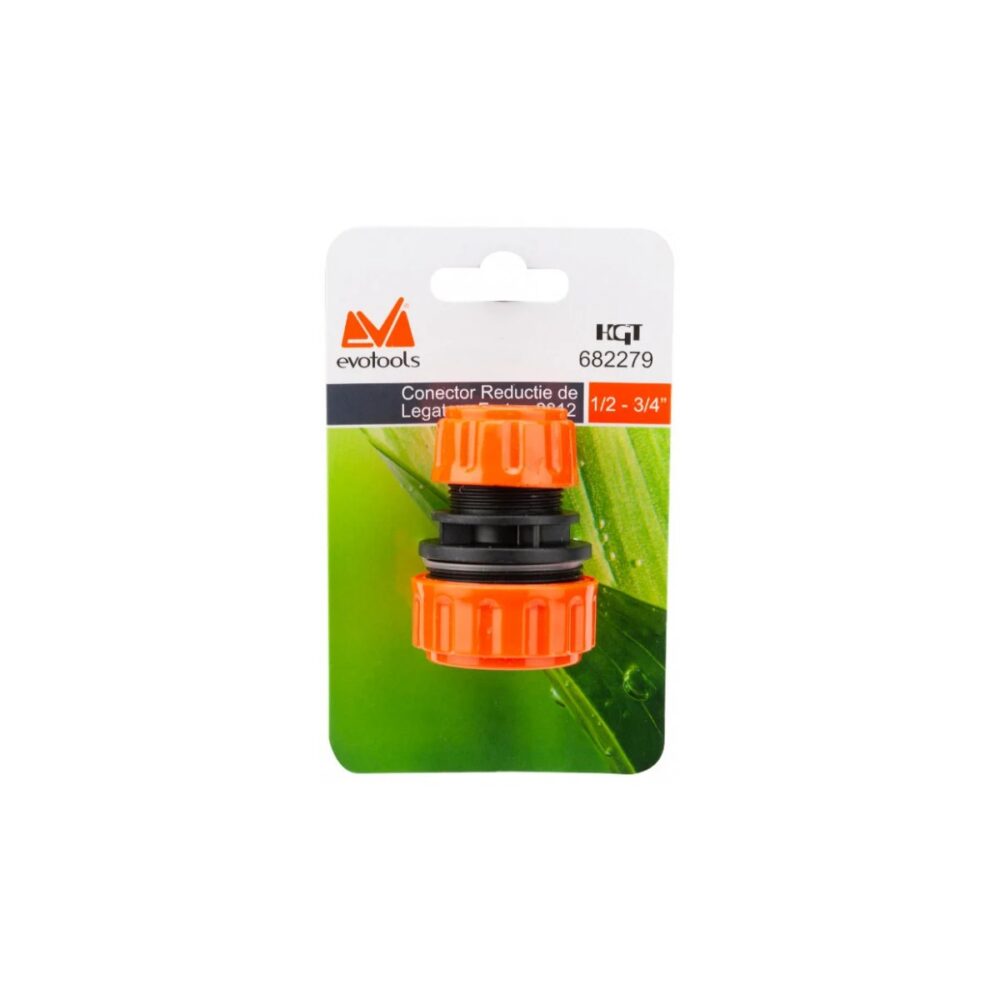Conector reducție legătură furtun Evotools 682279, 1/2 - 3/4 inch - imagine 2