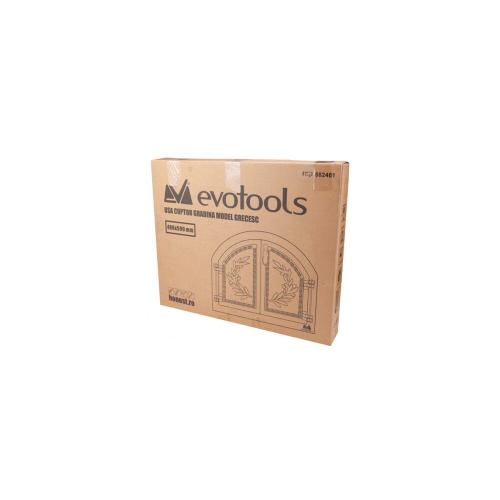 Ușă cuptor grădină Evotools, model grecesc, 480 x 590 mm, HGT 682461 - imagine 3