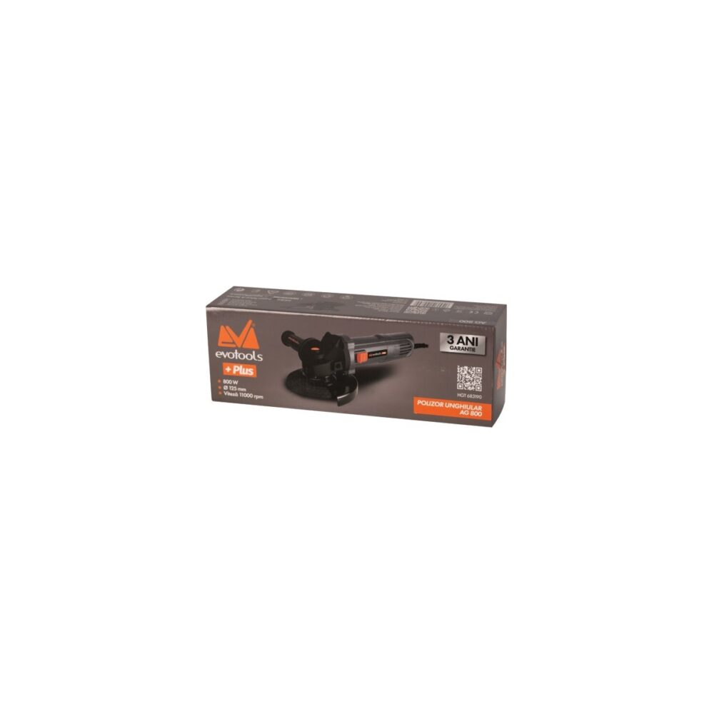 Polizor unghiular Evotools AG 800, 800W, 125mm - imagine 3