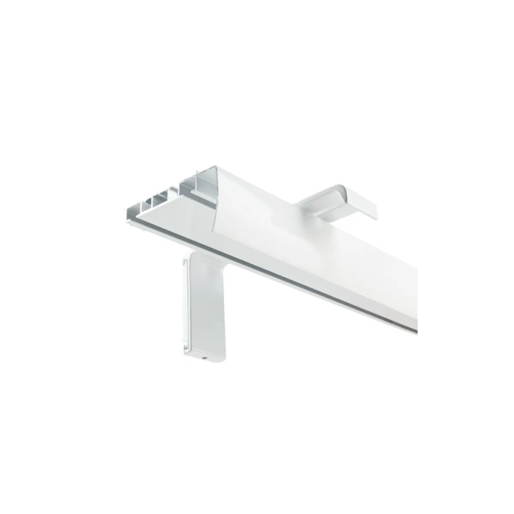 Set șină perdea din aluminiu EVO-M, alb, 150 cm - imagine 2