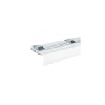 Șină perdea din aluminiu EVO-M, 3 canale, alb, 200 cm