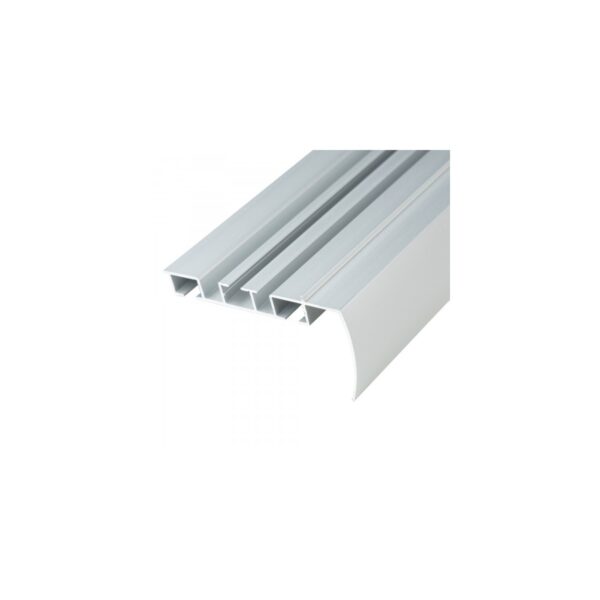 Șină perdea din aluminiu EVO-M, Argintiu Perla, 350 cm - imagine 1