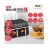 Friteuză cu aer cald iHunt BRO Dual Air Fryer, 10L, 2200W, 10 programe, Dual Zone - imagine 3