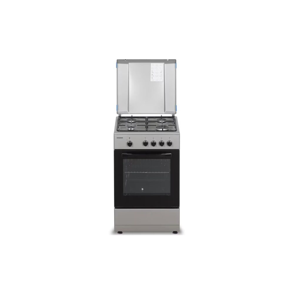Aragaz Heinner HFSCSME50SL, 4 arzătoare pe gaz, 50 cm, Argintiu - imagine 1