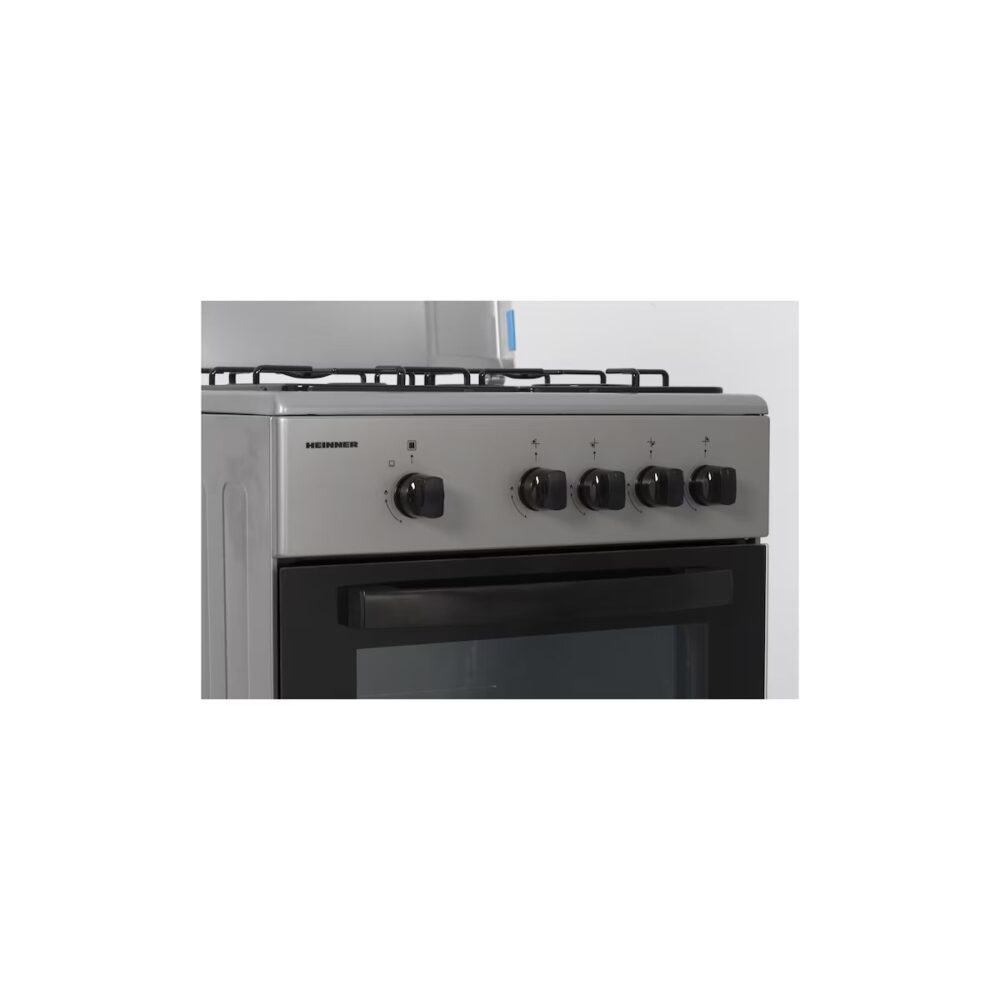 Aragaz Heinner HFSCSME50SL, 4 arzătoare pe gaz, 50 cm, Argintiu - imagine 3