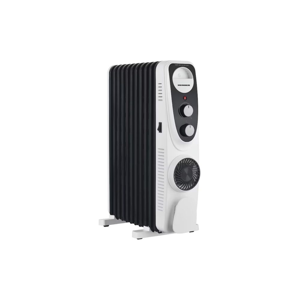 Calorifer electric cu ulei Heinner HOH-MVT11WHBK, 11 elemenți, cu aerotermă - imagine 1