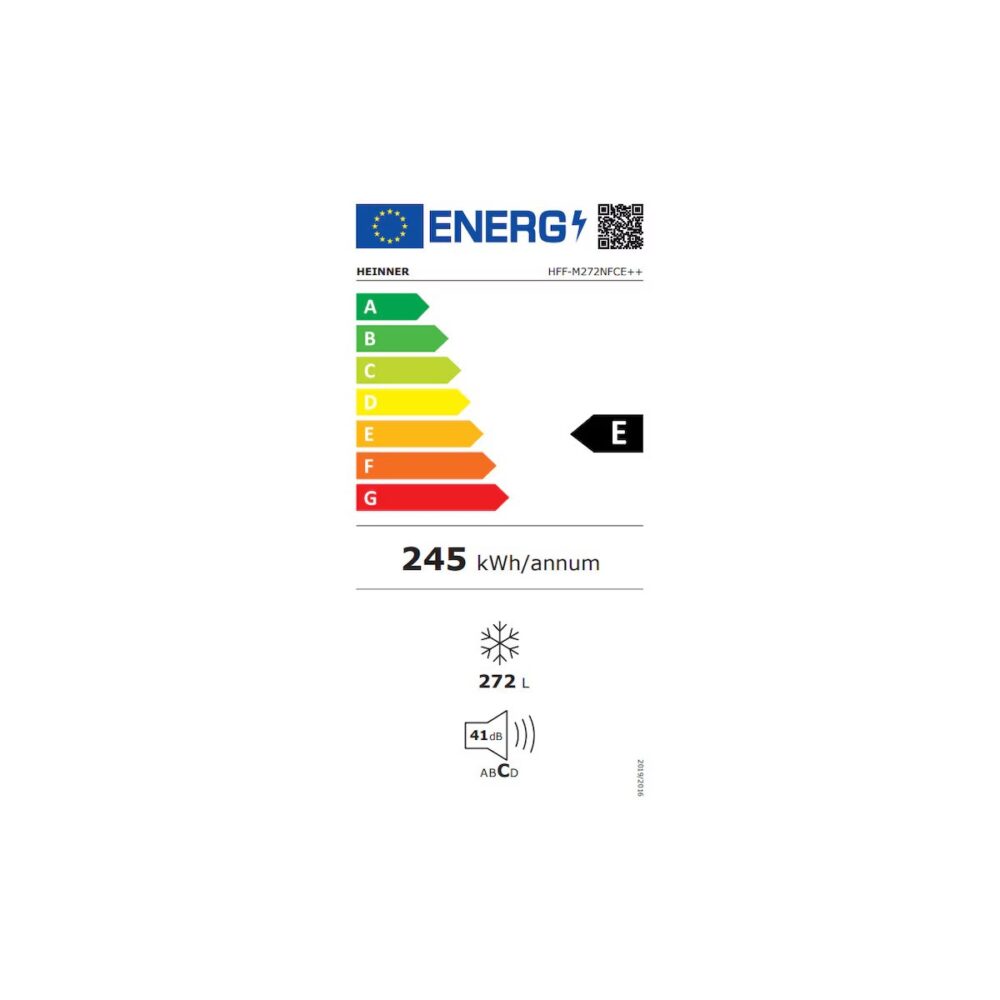 Congelator vertical Heinner HFF-M272NFCE++, 272 L, No Frost, Clasa E, Alb - imagine 3