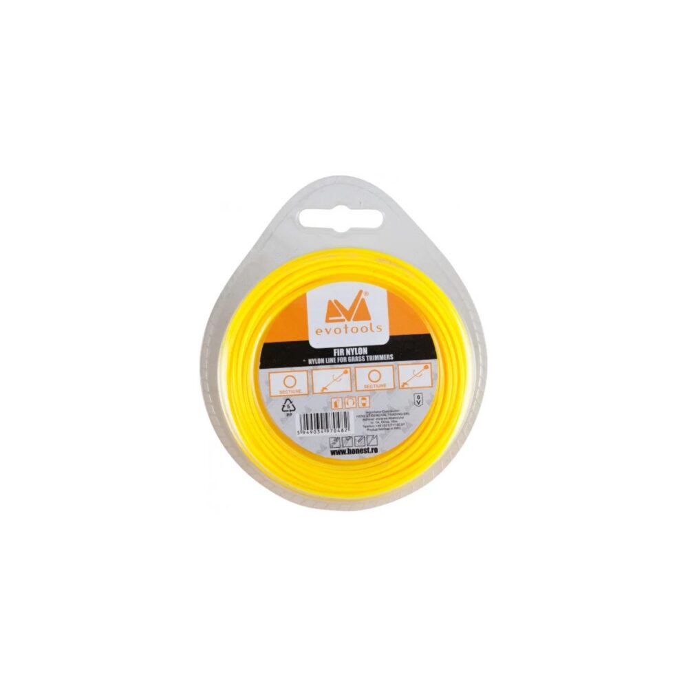 Fir motocoasă Evotools HGT654087, nylon, secțiune rotundă, 1.3 mm - imagine 2