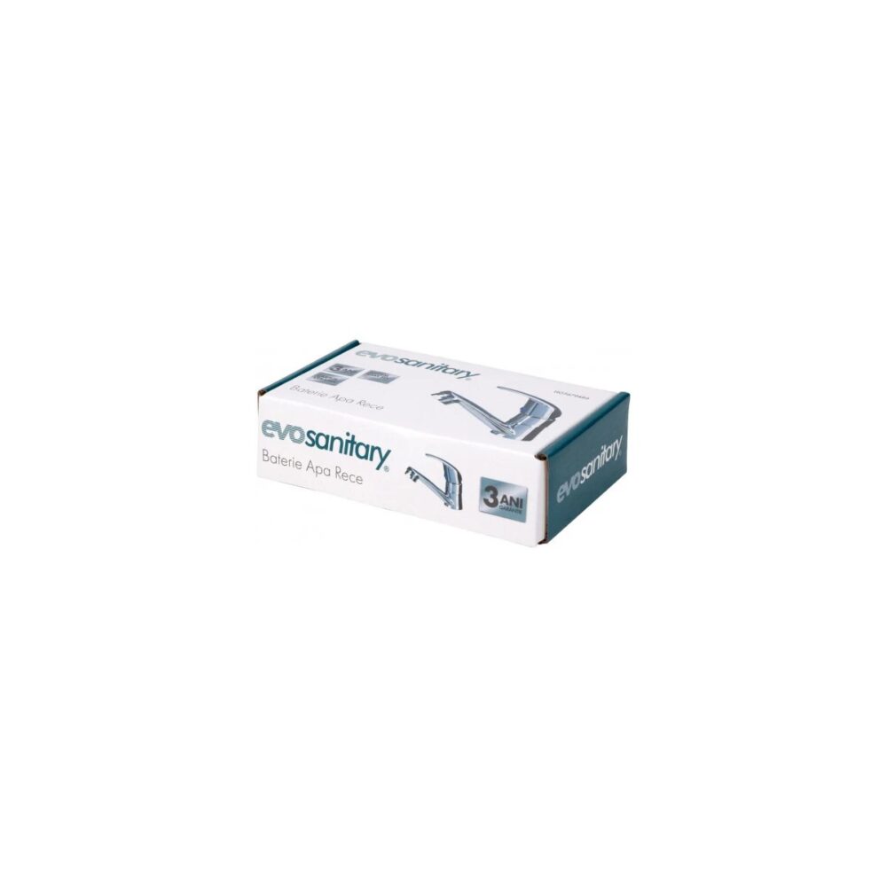 Baterie pentru apă rece Evosanitary HGT679486, monocomandă, finisaj cromat - imagine 3