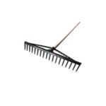 Greblă din PVC cu 18 dinți Lumytools LT35879, lățime 62 cm, cu coadă