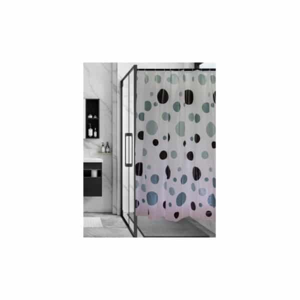 Perdea de duș Serstill 4149 Hypo, model cu buline - imagine 1