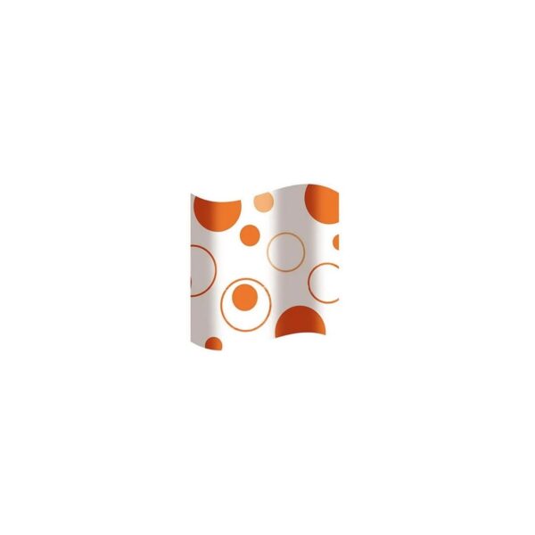 Perdea duș Serstill 4958 Hypo, model cercuri portocalii - imagine 1