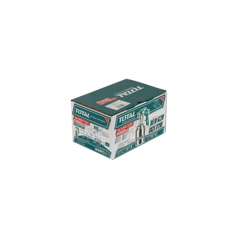 Pistol de vopsit pneumatic Total TAT11001, 1000 ml, duză 1.5 mm - imagine 4