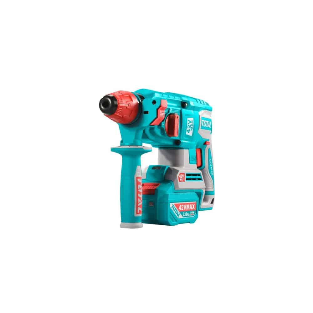 Ciocan rotopercutor cu acumulatori Total TRHLI42268, 42V, Brushless, 26mm, 2 acumulatori 2.0Ah - imagine 2