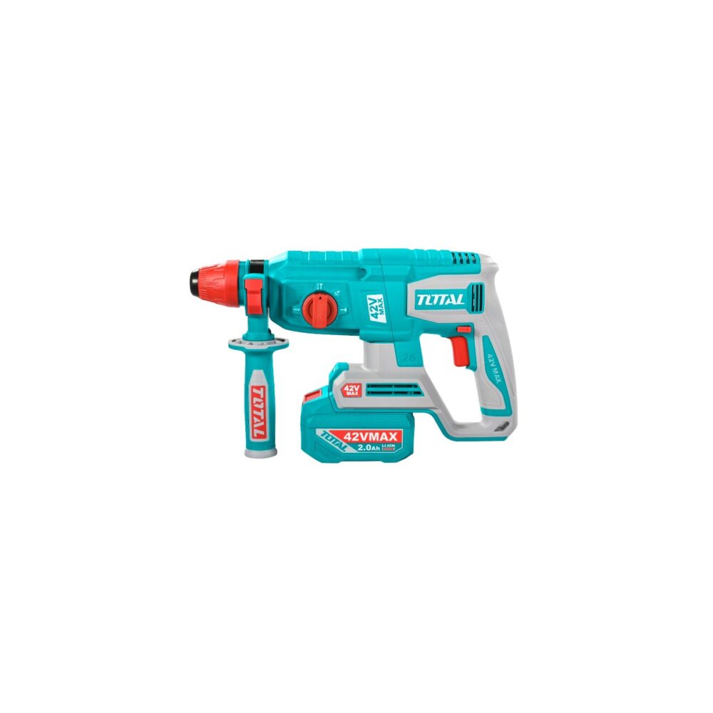 Ciocan rotopercutor cu acumulatori Total TRHLI42268, 42V, Brushless, 26mm, 2 acumulatori 2.0Ah - imagine 3
