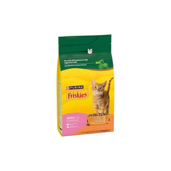 Hrană uscată pentru pui de pisică Purina Friskies Junior, pui și curcan, 1.5 kg - imagine 1