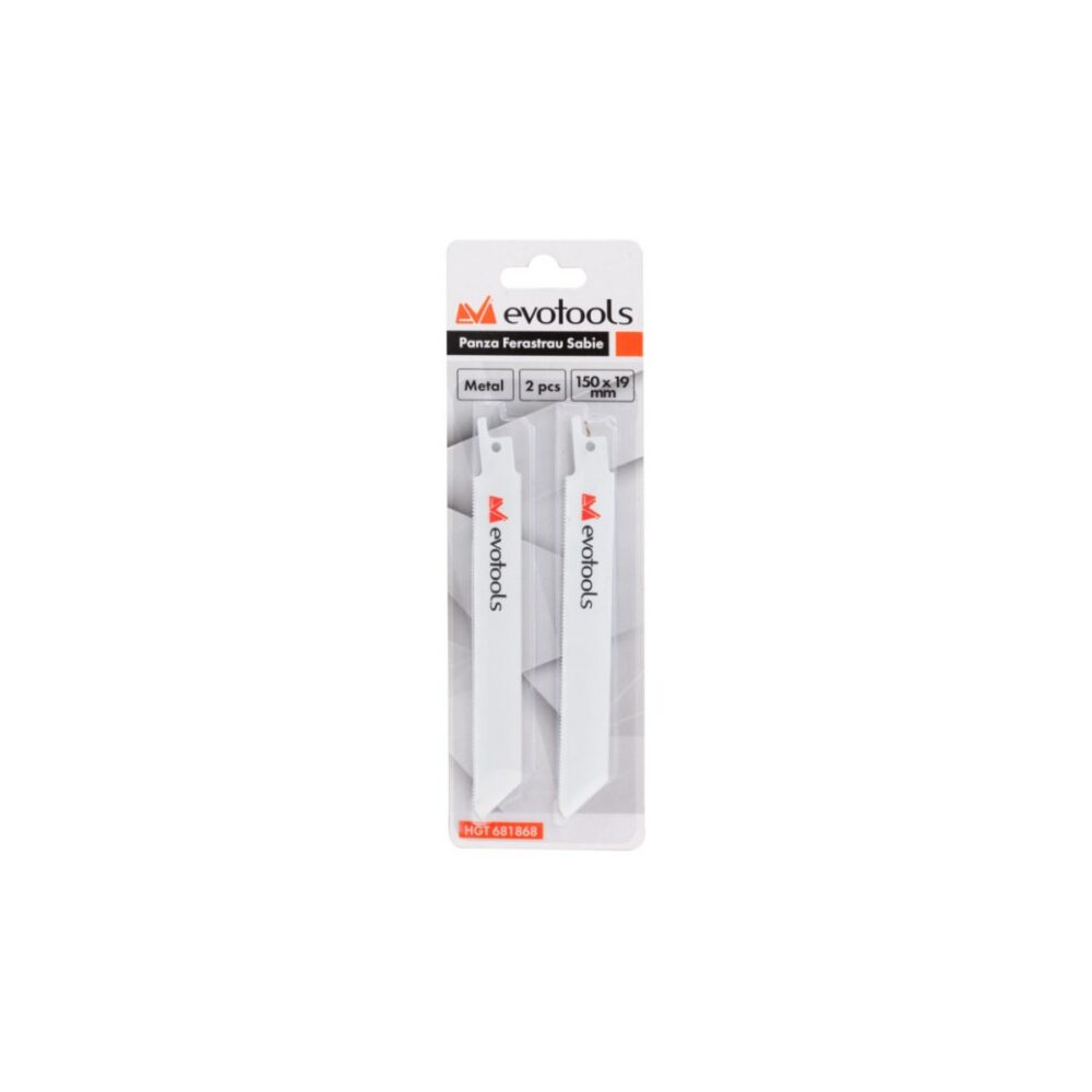 Pânză ferăstrău sabie Evotools HGT 681868 pentru metal, 150 x 19 mm, set 2 bucăți - imagine 2