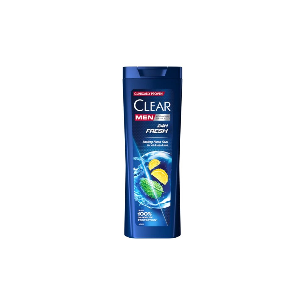 Șampon antimătreață Clear Men 24H Fresh, 360 ml - imagine 1
