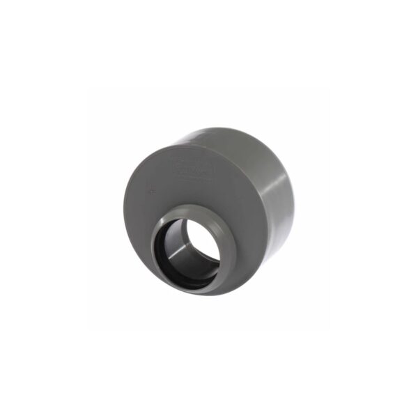 Reducție excentrică PP Valrom EasyKlip, Ø 110 x 50 mm, gri - imagine 1