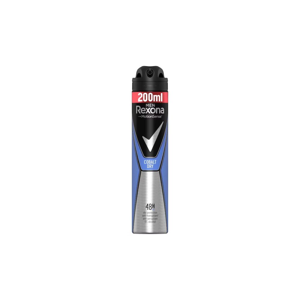 Deodorant antiperspirant spray Rexona Men Cobalt Dry, 200 ml - imagine 1