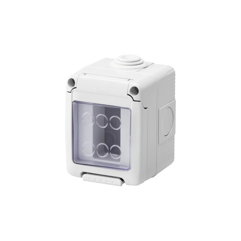 Doză aplicată Gewiss GW27041, 1 post, cu capac de protecție - imagine 1
