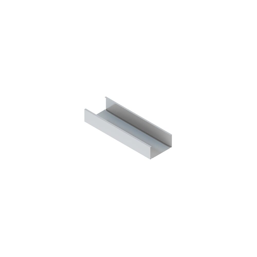 Profil U metalic UW 0,75 mm x 4 m, oțel zincat - imagine 1