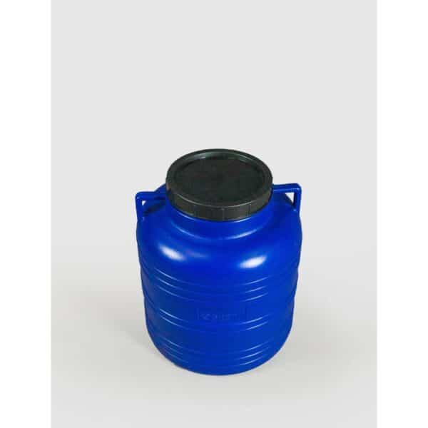 Bidon plastic 60L cu gură mare, albastru - Sistem - imagine 1