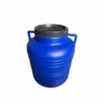 Bidon plastic 60 L cu capac și mânere laterale