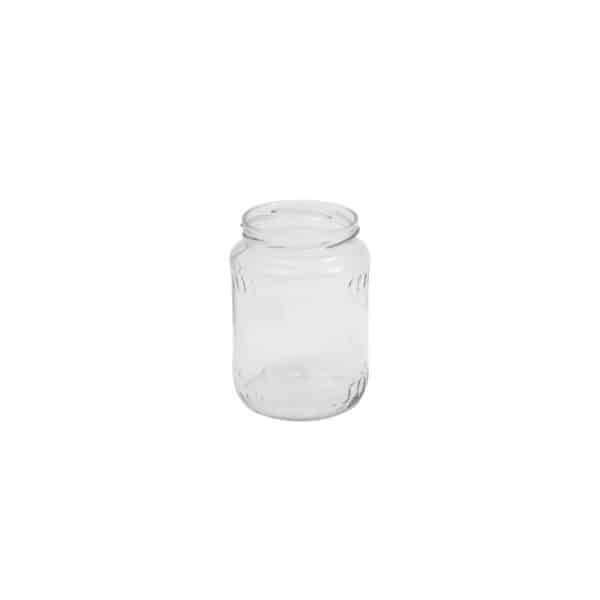Borcan din sticlă transparentă 1.7 L cu filet - imagine 1