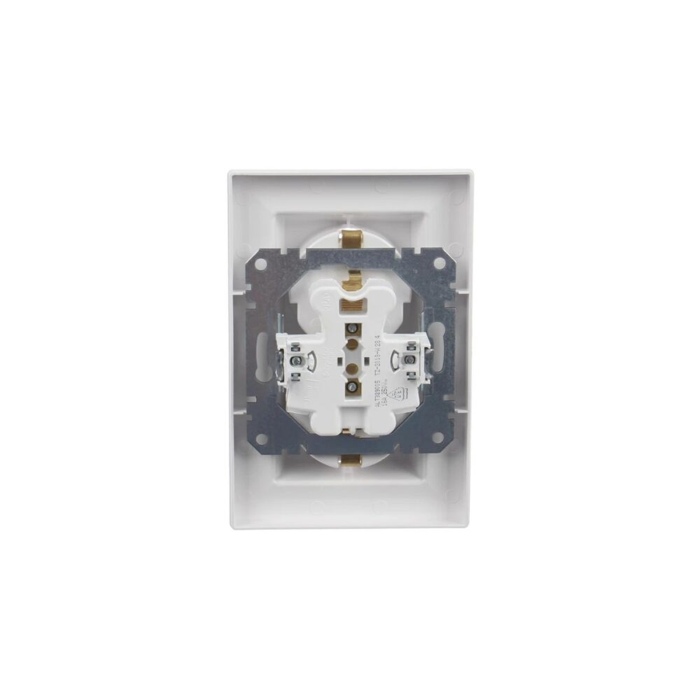 Priză dublă Schneider Electric Asfora EPH9900121, albă, 16A - imagine 3