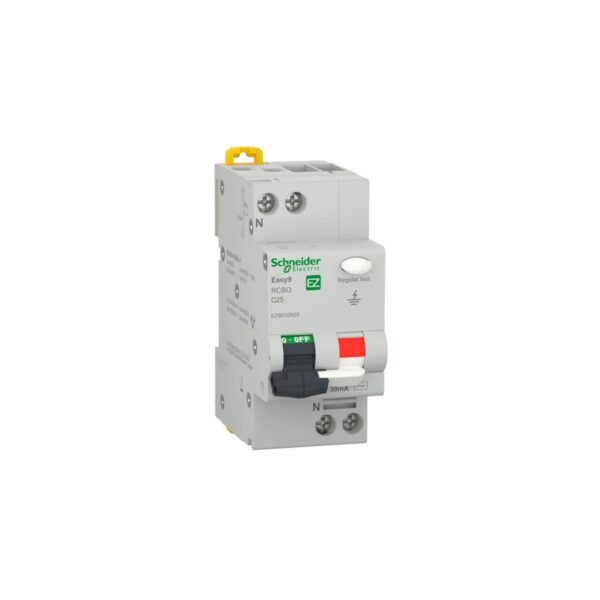 Întrerupător automat diferențial Schneider Easy9 RCBO 1P+N C25 30mA EZ9D32625 - imagine 1