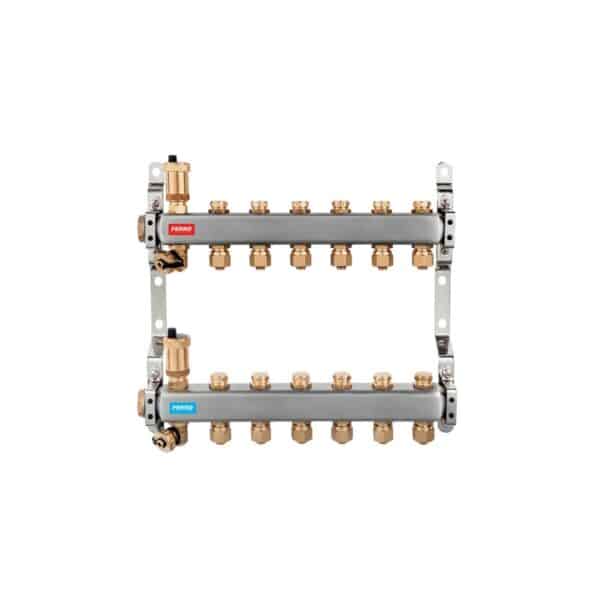 Distribuitor din inox Ferro cu 6 căi RO06S - imagine 1