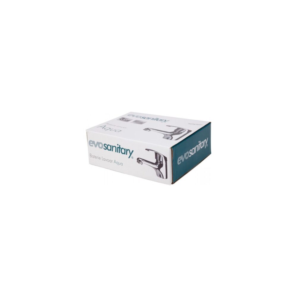 Baterie lavoar Evo Sanitary Aqua HGT671017, monocomandă, crom - imagine 2