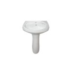 Set Lavoar și Piedestal Repose 1008, Ceramică Albă