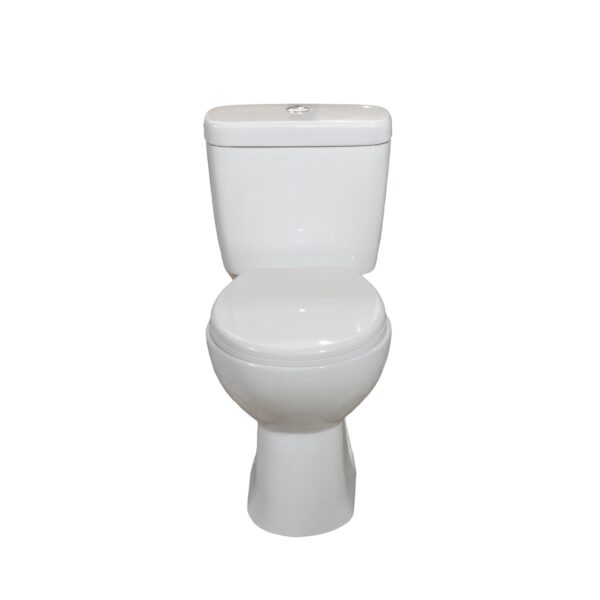 Set vas WC stativ Luxor Rimless, cu rezervor ceramic și capac inclus - imagine 1