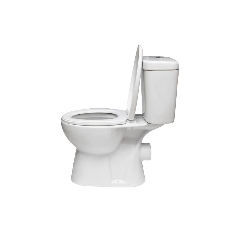 Set vas WC stativ Luxor Rimless, cu rezervor ceramic și capac inclus - imagine 2
