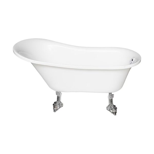 Cada de baie freestanding acril Bresi Elegance WA911, picioare cromate - imagine 1