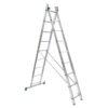 Scără aluminiu multifuncțională tip 7509, pliabilă 2 tronsoane - imagine 1