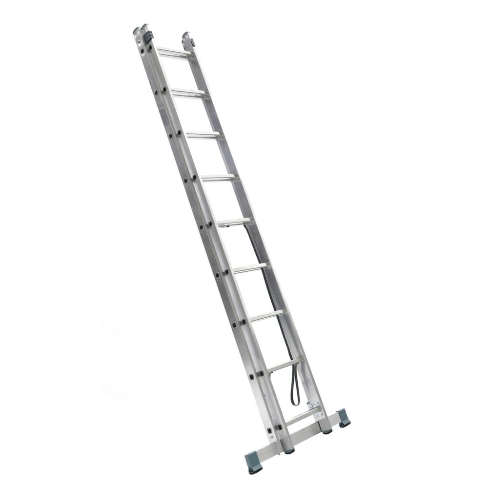 Scără aluminiu multifuncțională tip 7509, pliabilă 2 tronsoane - imagine 2