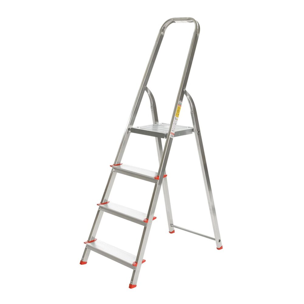 Scara aluminiu 4 trepte cu platformă, model 2914A - imagine 1