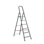 Scară aluminiu cu platformă antiderapantă, model 2916A