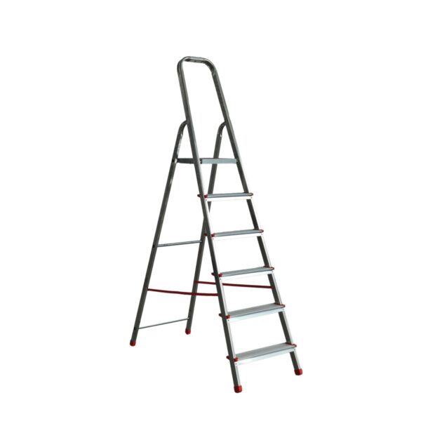 Scară aluminiu cu platformă antiderapantă, model 2916A - imagine 1