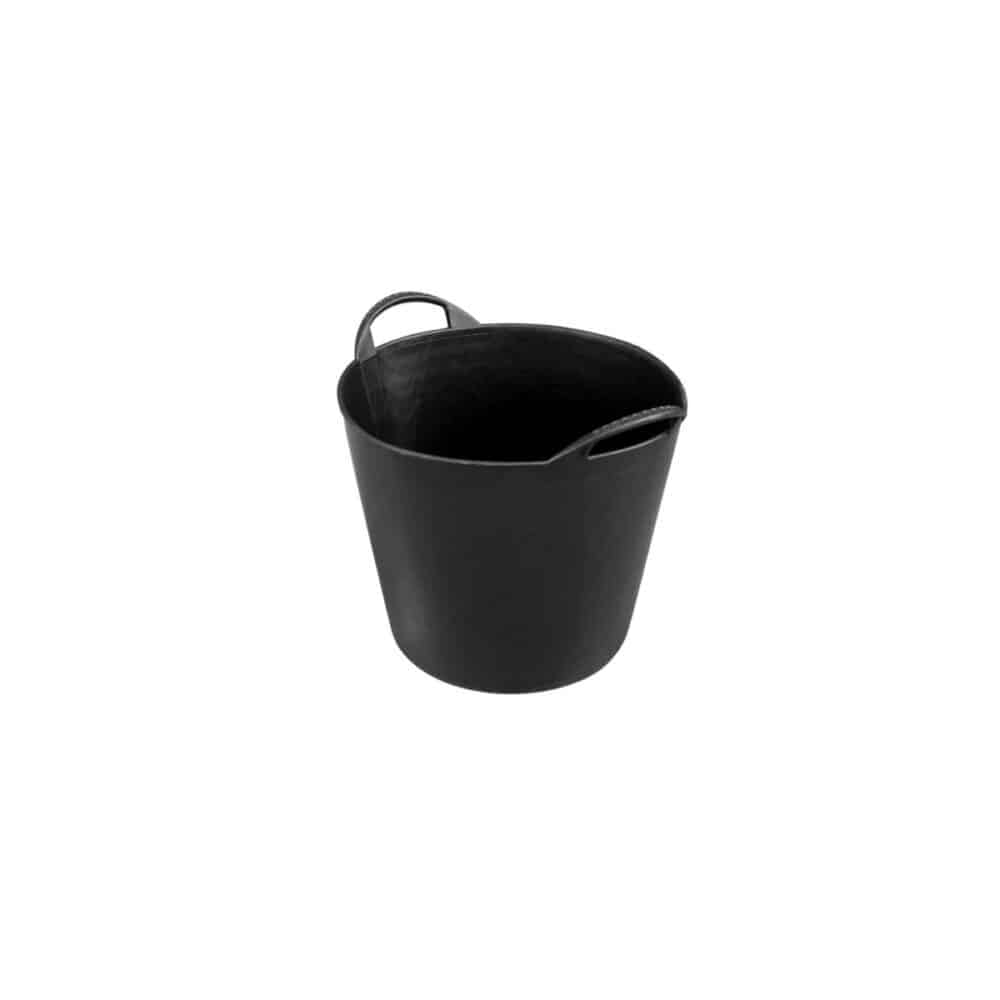 Cos flexibil 12L negru cu mâner pentru construcții, marca Honest - imagine 1