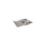 Chiuvetă inox bucătărie 800x500 mm cu picurător stânga