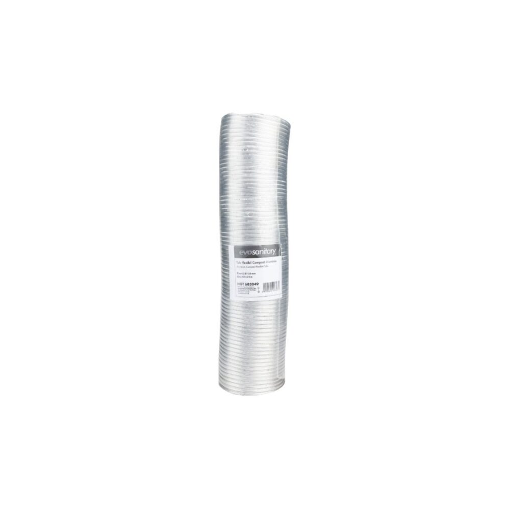 Tub flexibil compact aluminiu evosanitary Ø120 mm, 0.5-3 m - imagine 2
