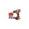 Mașină de înșurubat cu percuție EvoTools HGT683867, 20V, Motor Brushless, Kit cu 2 acumulatori - imagine 1